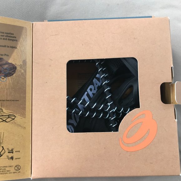 Yaktrax pro durable lightweight black footwear run walk snow ice size large - Picture 5 of 8